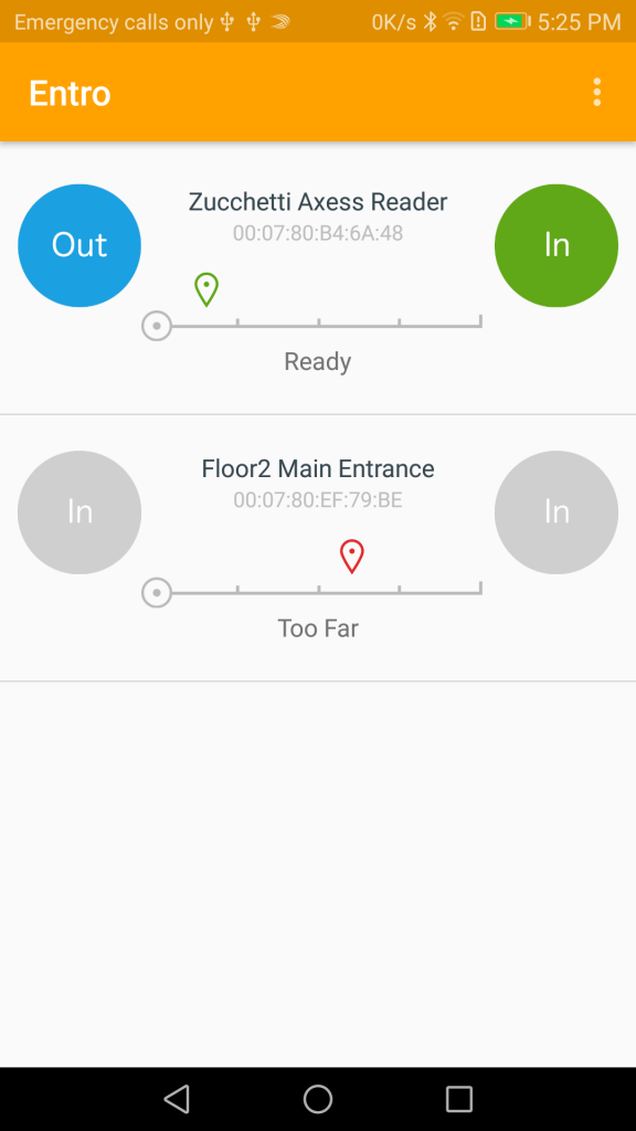 Entro App - BLE Access Control