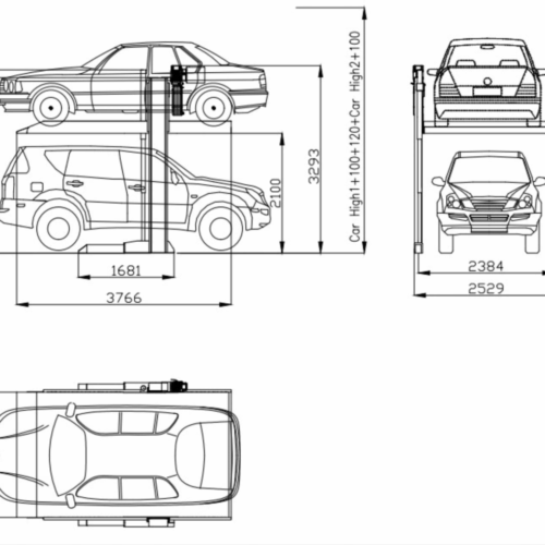 Sistema de Estacionamento Vertical STCP - Desenho Tecnico