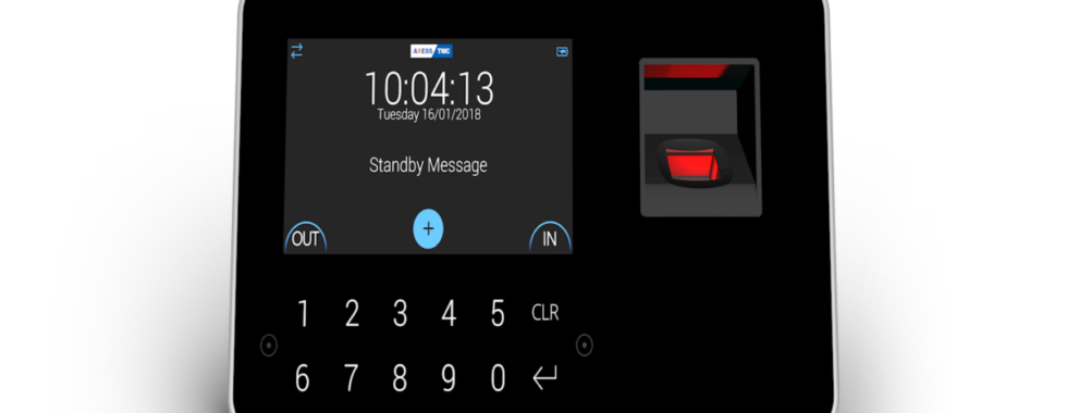 Terminal de Controlo de Acessos X3Bio - Vista Frontal