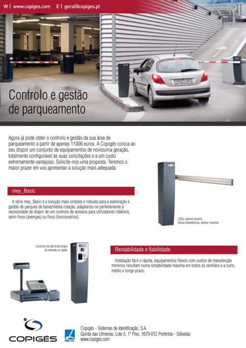 Flyer Gestão de Parques Meypar - Copiges