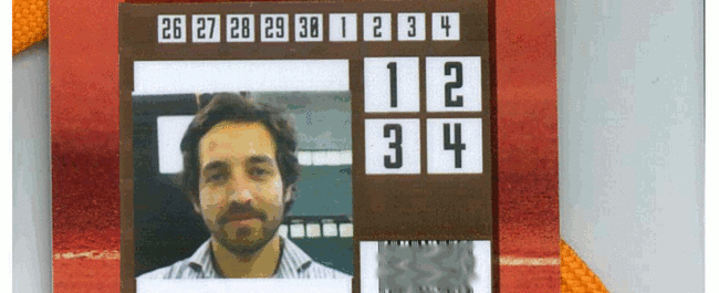 Frente da Credencial Portugal Open 2014