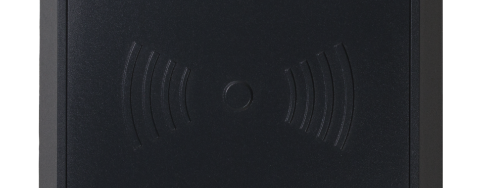 Leitor de Controlo de Acessos RFID3 Preto - Vista Lateral